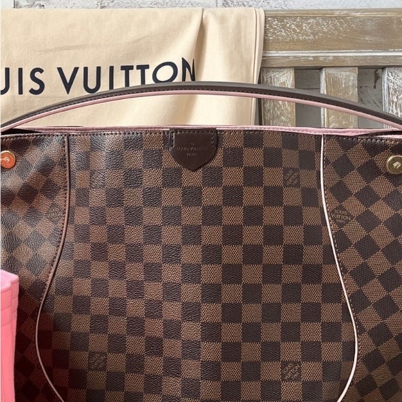 Louis Vuitton RARE Rose Ballerine Caissa Damier Ebene Hobo Graceful Set Bundle - Picture 2 of 12